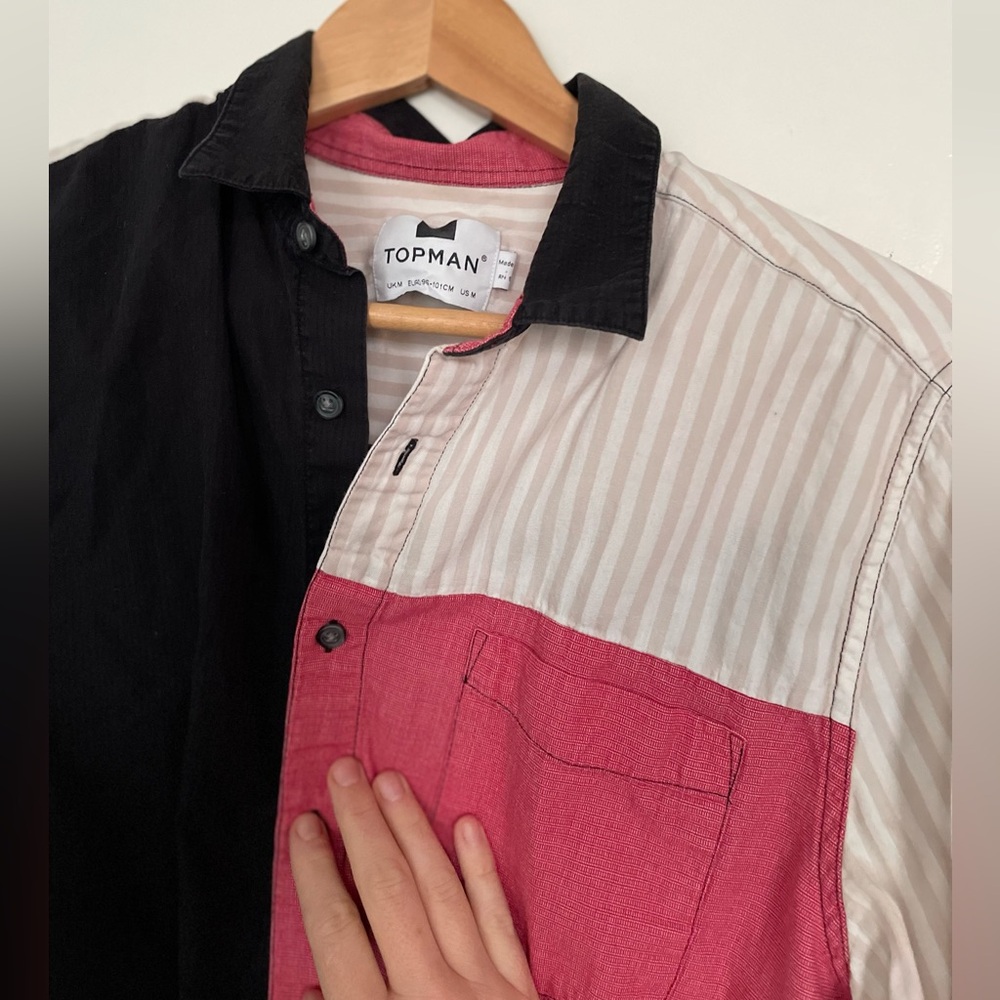 Topman Color Block Button Down - image 3